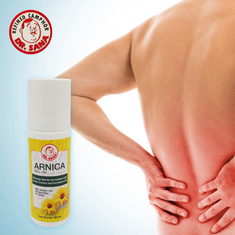 Dr Sana Arnica Roll-On 3oz – Heals Cracked Skin, Fast Absorption