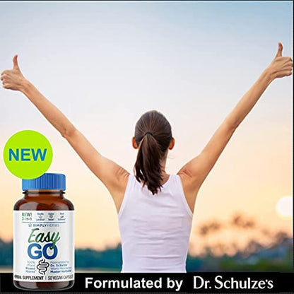 Dr. Schulze's Simply Herbs Easy Go Bowel Mover – 2 Pack Plant-Based Gentle Laxative