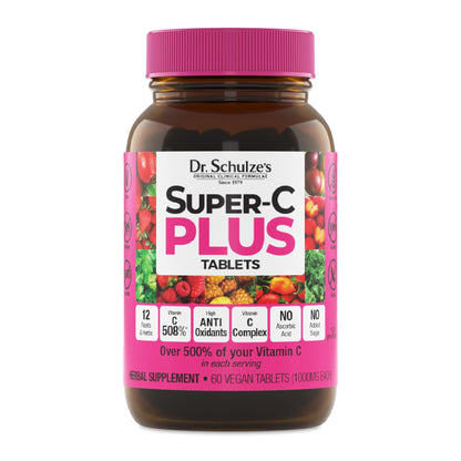 Dr. Schulze's Super-C Plus – Vitamin C for Immune Support, Skin Health & Antioxidant Power