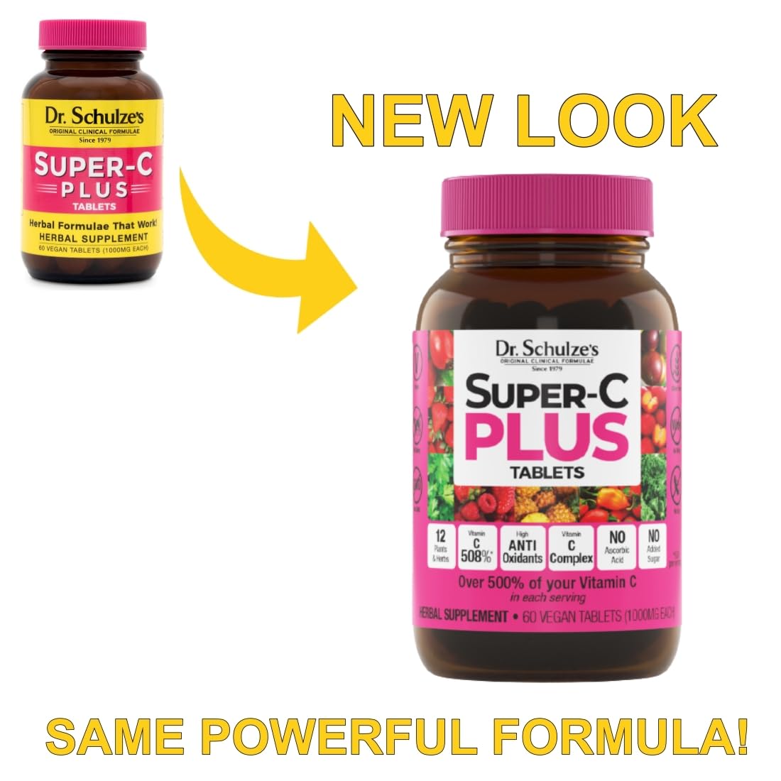 Dr. Schulze's Super-C Plus – Vitamin C for Immune Support, Skin Health & Antioxidant Power