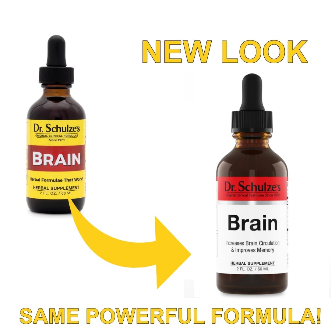 Dr. Schulze's Brain Formula 2 oz - Vegan & Wild-Harvested | Mental Focus