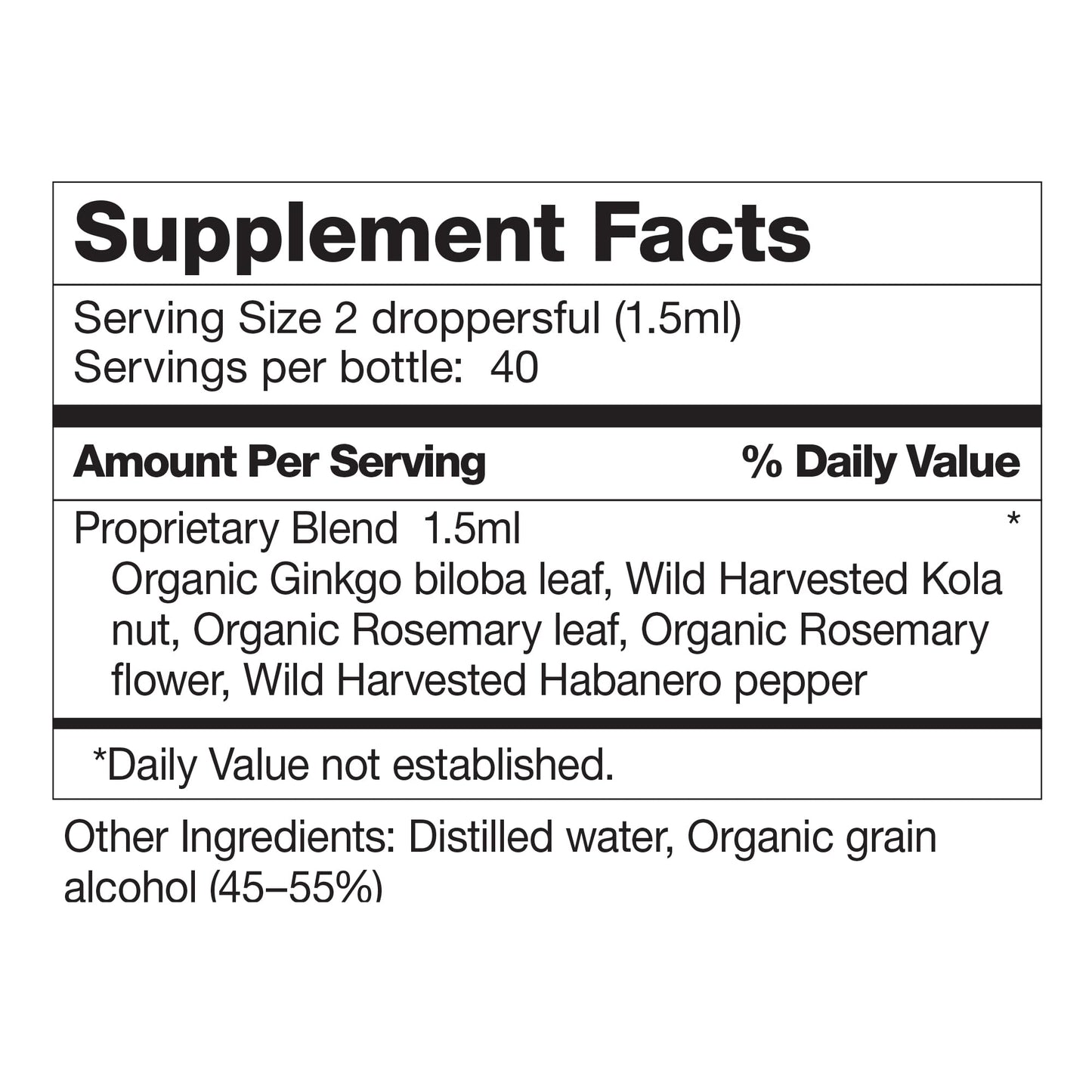 Dr. Schulze's Brain Formula 2 oz - Vegan & Wild-Harvested | Mental Focus