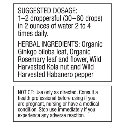 Dr. Schulze's Brain Formula 2 oz - Vegan & Wild-Harvested | Mental Focus