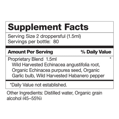 Dr. Schulze's Echinacea Plus - Organic Echinacea Root & Seed, Immune Support, 4 oz