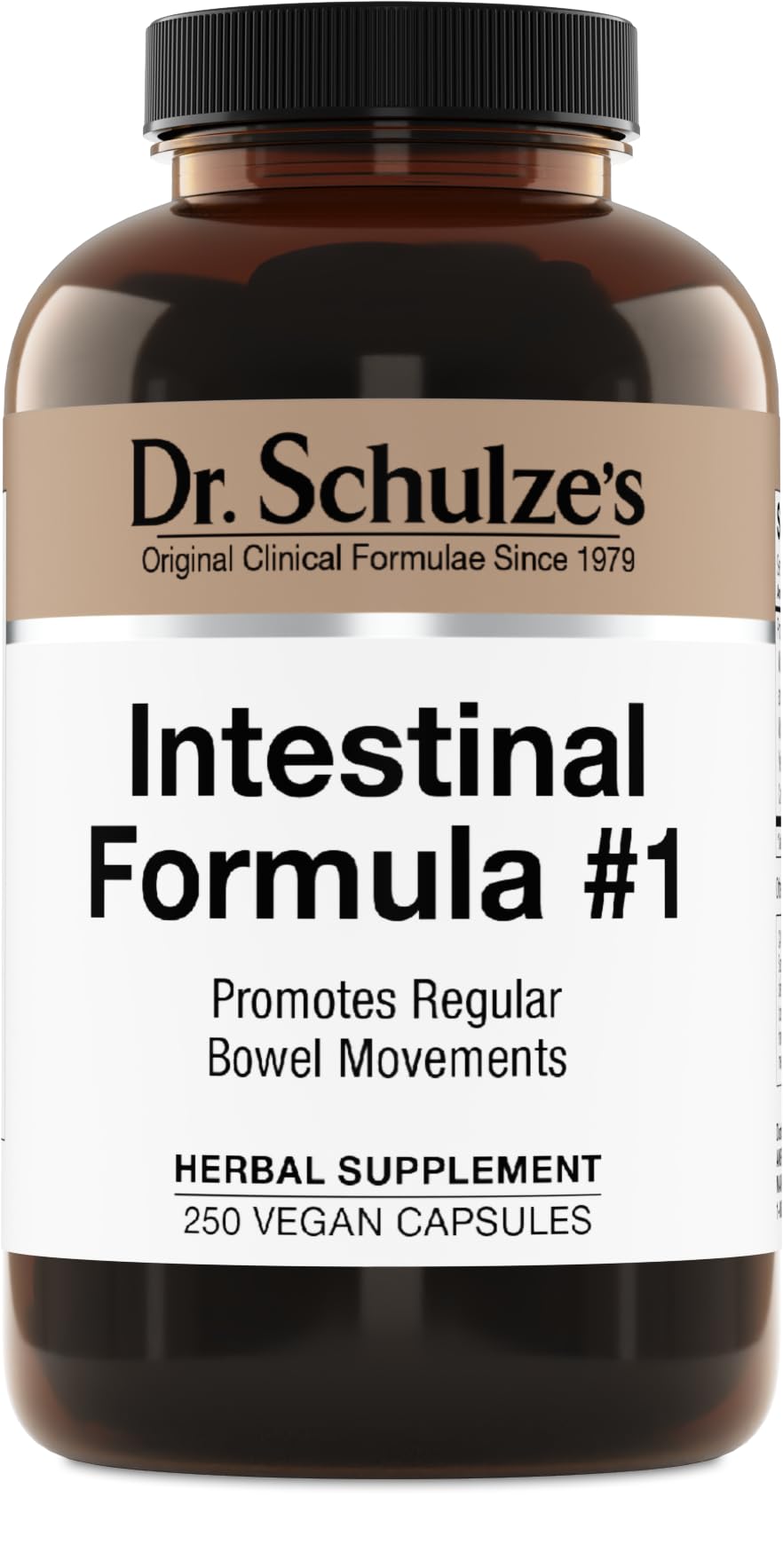 Dr. Schulze's Intestinal Formula #1 — Plant-Based Bowel Movement Support (250 Count)