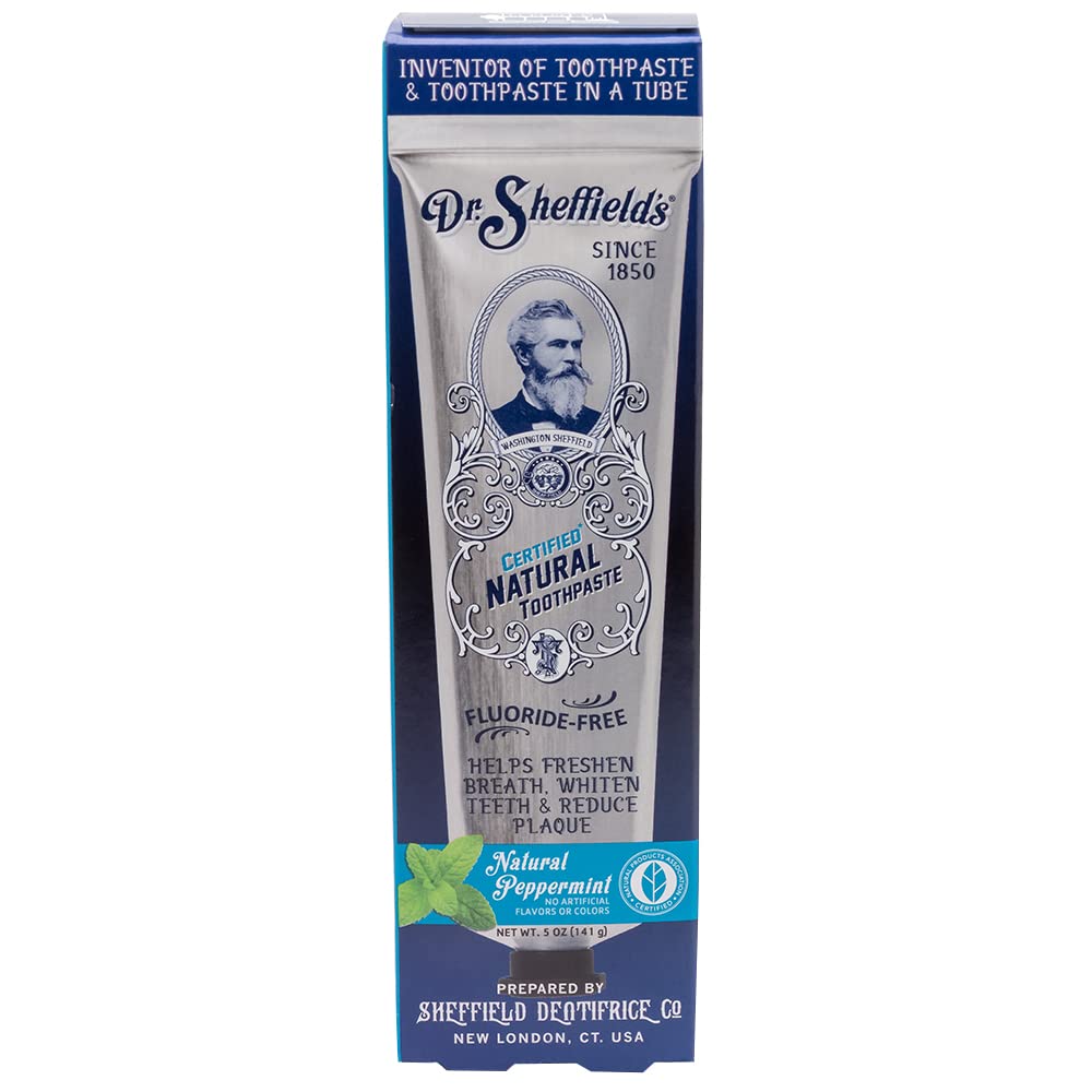Dr Sheffield's Natural Peppermint Toothpaste - 5 oz
