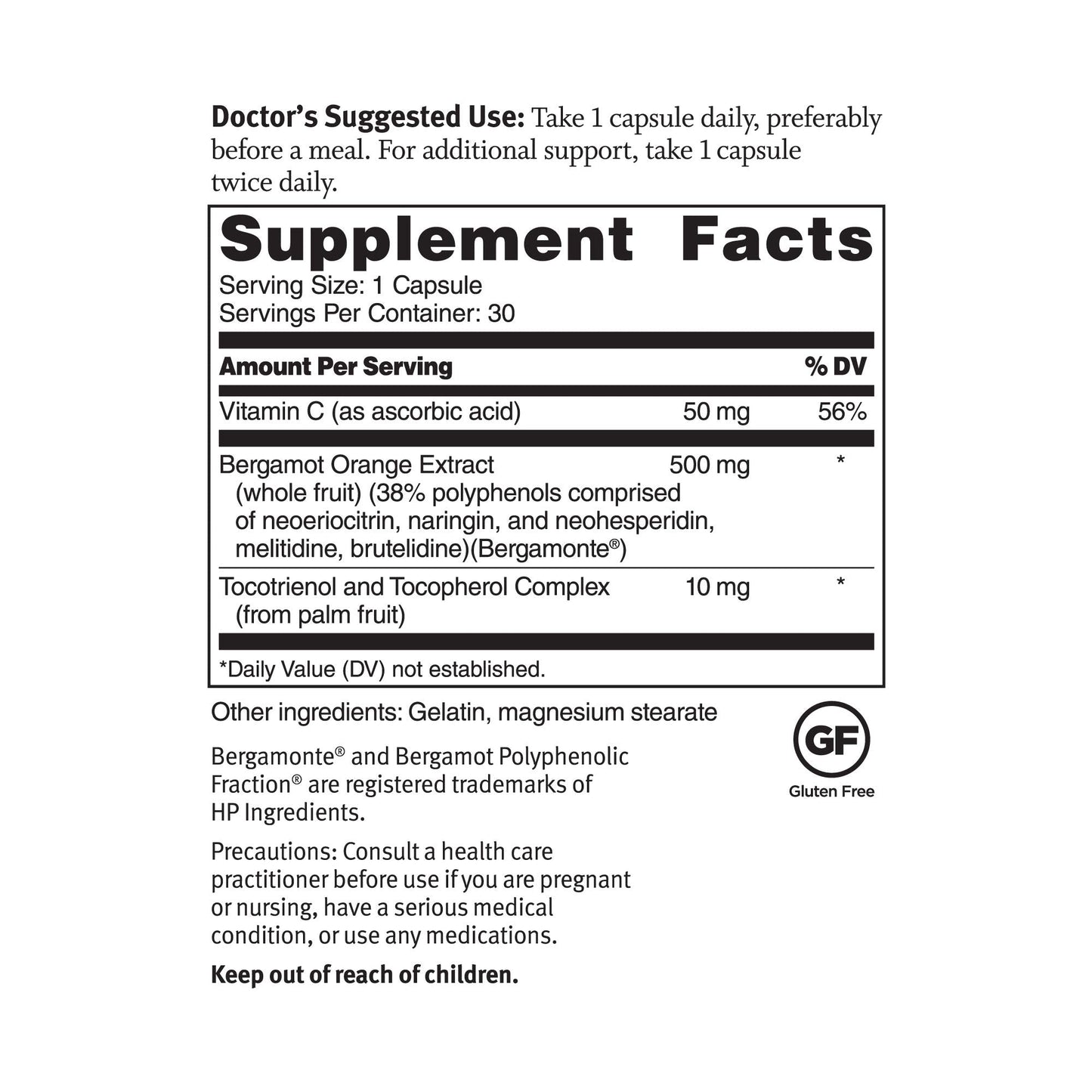 Dr. Sinatra's Advanced Cholesterol Solutions – Citrus Bergamot, 30 Capsules