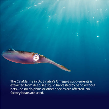 Dr. Sinatra CalaMarine Omega-3 with DHA & EPA – Clinical Grade, 60 Softgels for Heart, Brain & Eye Health