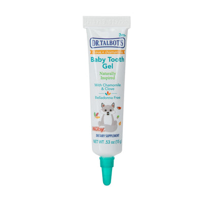 Dr. Talbot's Baby Tooth Gel for Sore Gums – 0.53 oz – Benzocaine Free, Belladonna Free