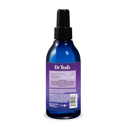 Dr Teal's Calm Blend Sleep Spray with Melatonin, Lavender & Chamomile Essential Oils – 6 fl oz (Pack of 3)