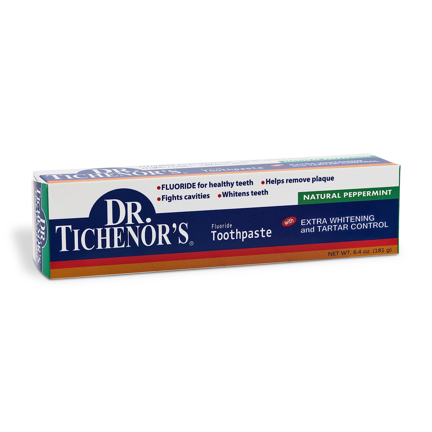Dr. Tichenor's Extra Whitening Toothpaste – Fluoride, Whitening & Plaque Removal | 6.4 oz Pack of 2
