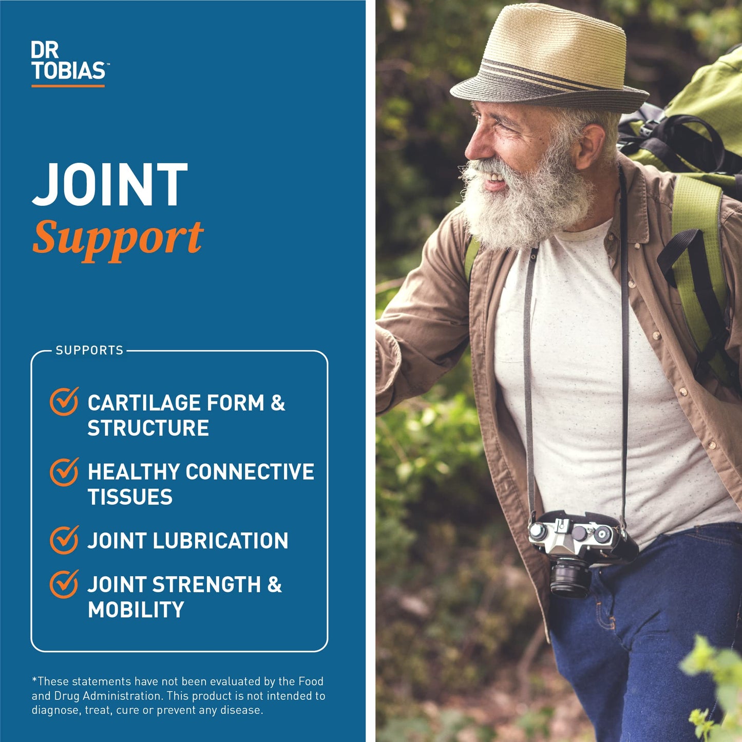 Dr. Tobias Joint Support - Glucosamine, Chondroitin & MSM, 240 Capsules