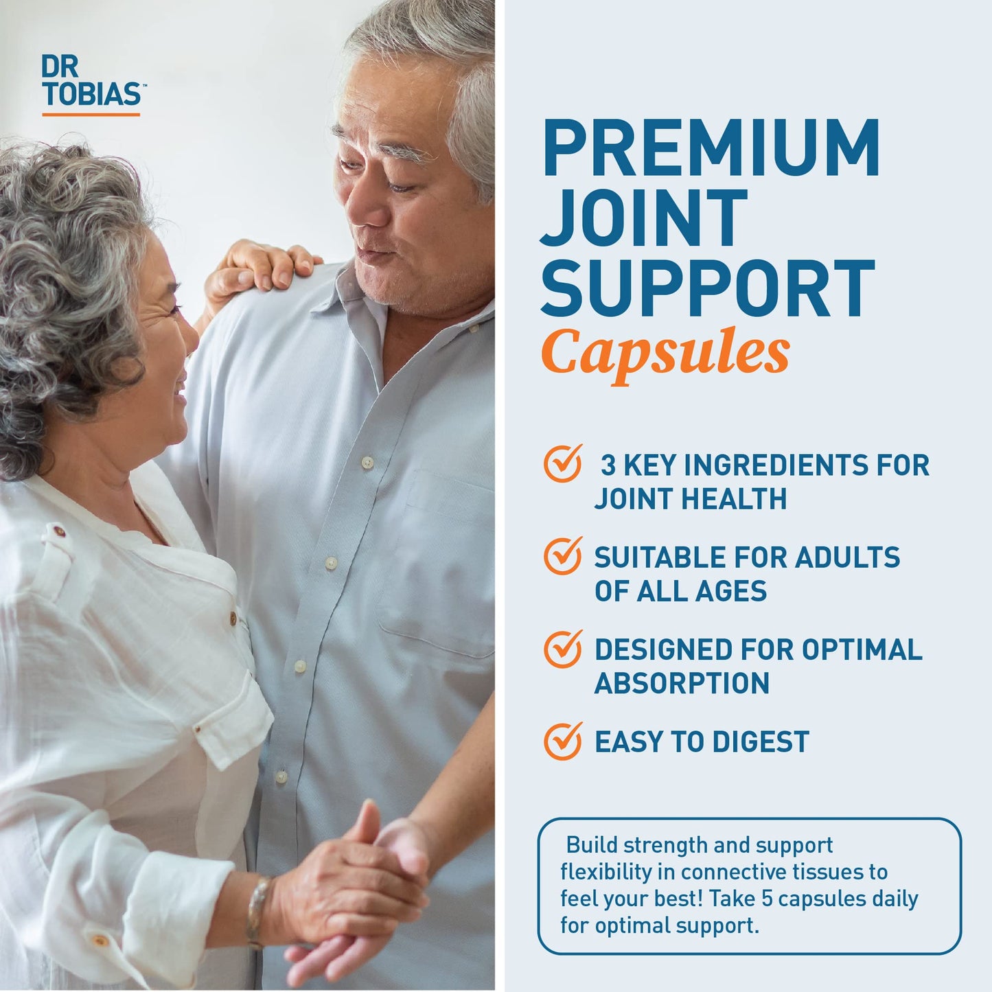 Dr. Tobias Joint Support - Glucosamine, Chondroitin & MSM, 240 Capsules