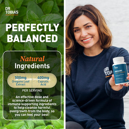 Dr. Tobias Oregano & Caprylic Acid Gut Flora Balance Complex – 60 Capsules