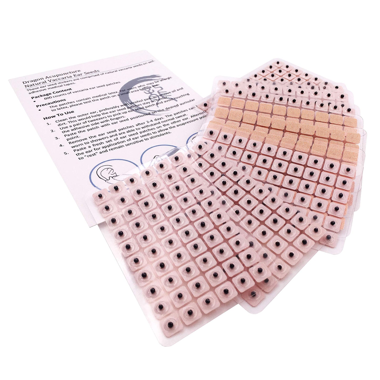 Dragon Acupuncture Ear Seeds 600 Counts Refill Pack