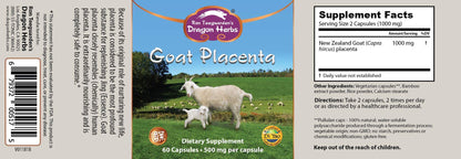 Dragon Herbs Goat Placenta Capsules 500 mg – 60 Capsules