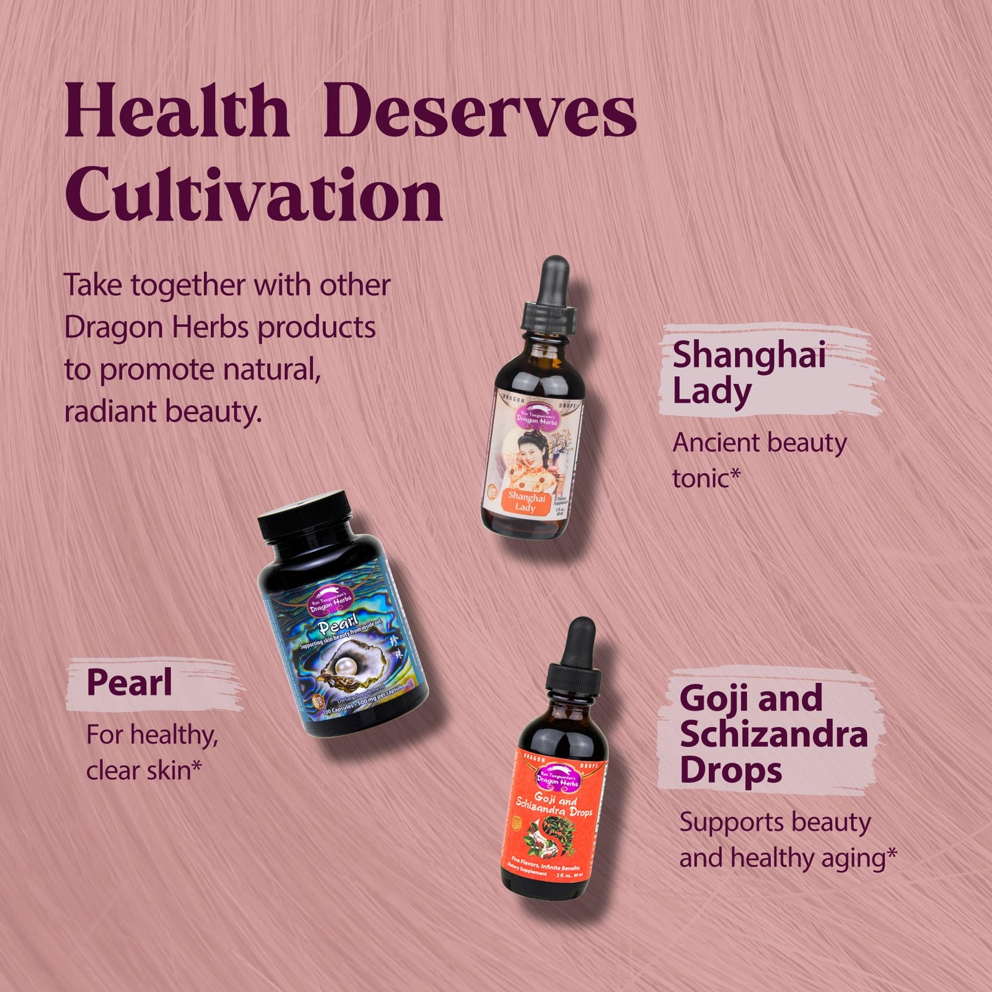 Dragon Herbs Hair and Nails | All Natural Supplement to Support Hair, Nails, Healthy Aging, and Circulation | All Natural Ingredients, Non-GMO (100 Capsules, 500 mg Per Capsule)