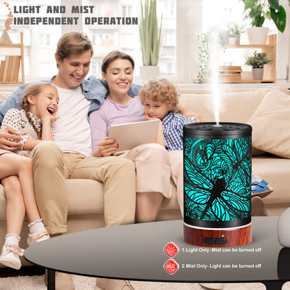 Essential Oils Diffuser - Aromatherapy Dragonfly Diffuser with 7-Color LED Lights