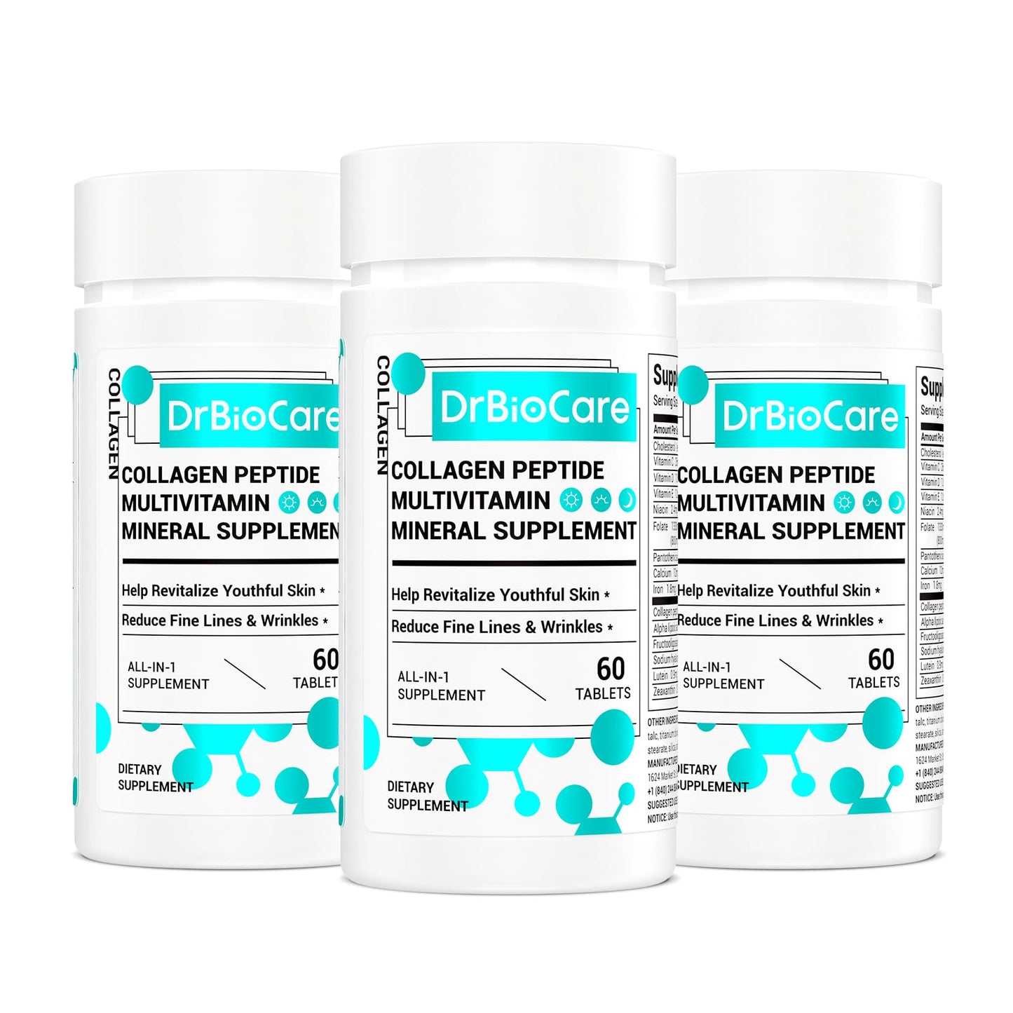 DrBioCare Collagen Peptides for Women – Beauty Vitamin & Mineral Supplement (180 Tablets)