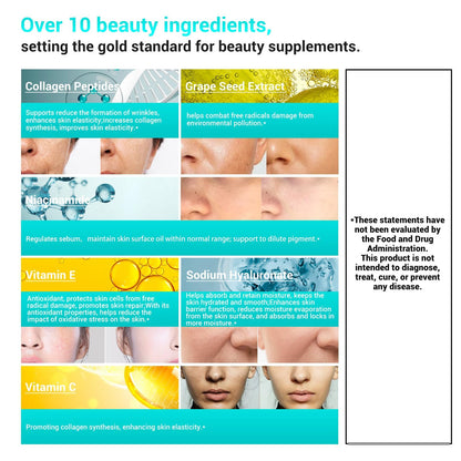 DrBioCare Collagen Peptides for Women – Beauty Vitamin & Mineral Supplement (180 Tablets)