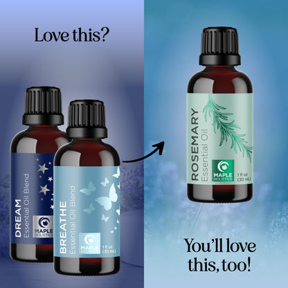 Aromatherapy Essential Oil Blends for Diffusers – Dream & Breathe 1 Fl Oz Each | 100% Pure Must-Have Oils