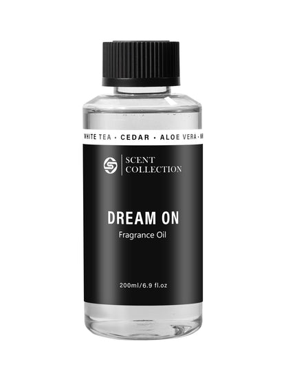 Luxury Hotel Scent Dream On Diffuser Oil – Waterless, Non-Toxic White Tea (200ml) for Car & Large Rooms