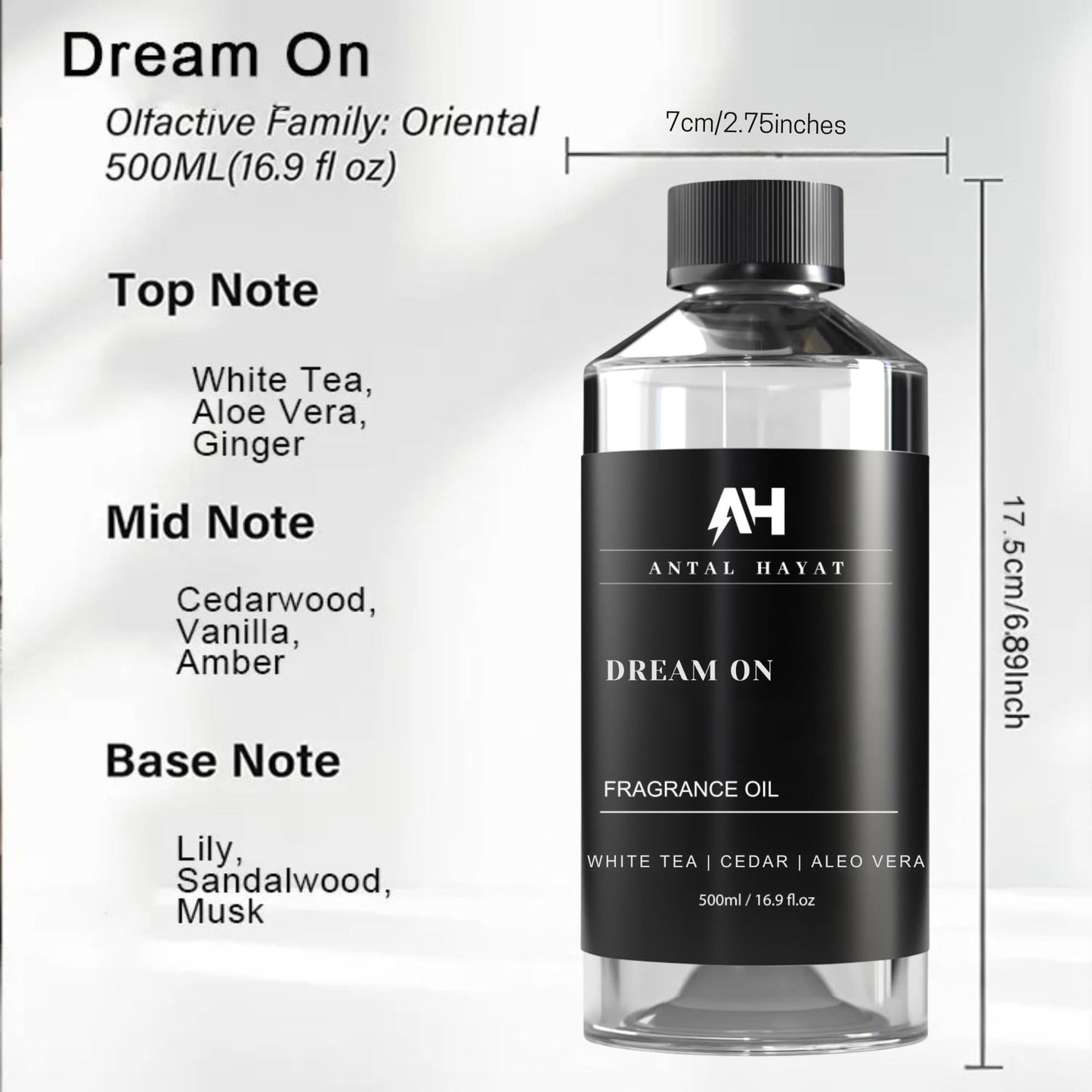 Antal Hayat Dream On 500mL Essential Oil Blend | Luxury Aromatherapy