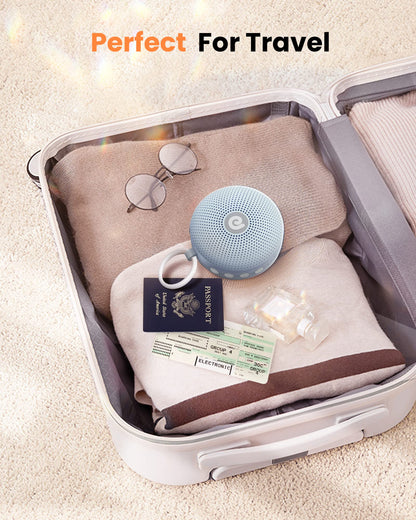 Dreamegg White Noise Machine - Portable Sound Machine for Baby & Adults, 21 Sounds, 1800mAh Battery, Travel-Ready Light Blue