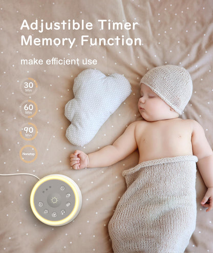 Dreamegg D1 Sound Machine – White Noise, Night Light, 24 Sounds | Nursery & Home