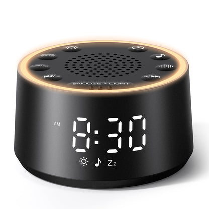 Dreamegg D1 Nova White Noise Sound Machine with Alarm Clock – Travel-Friendly Sleep Aid for Baby & Adults