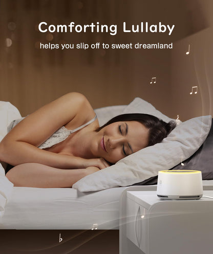 Dreamegg D1 Sound Machine – White Noise, Night Light, 24 Sounds | Nursery & Home