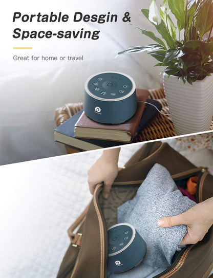 Dreamegg D1 Sound Machine – Navy Blue | White Noise, Night Light, Timer & Memory