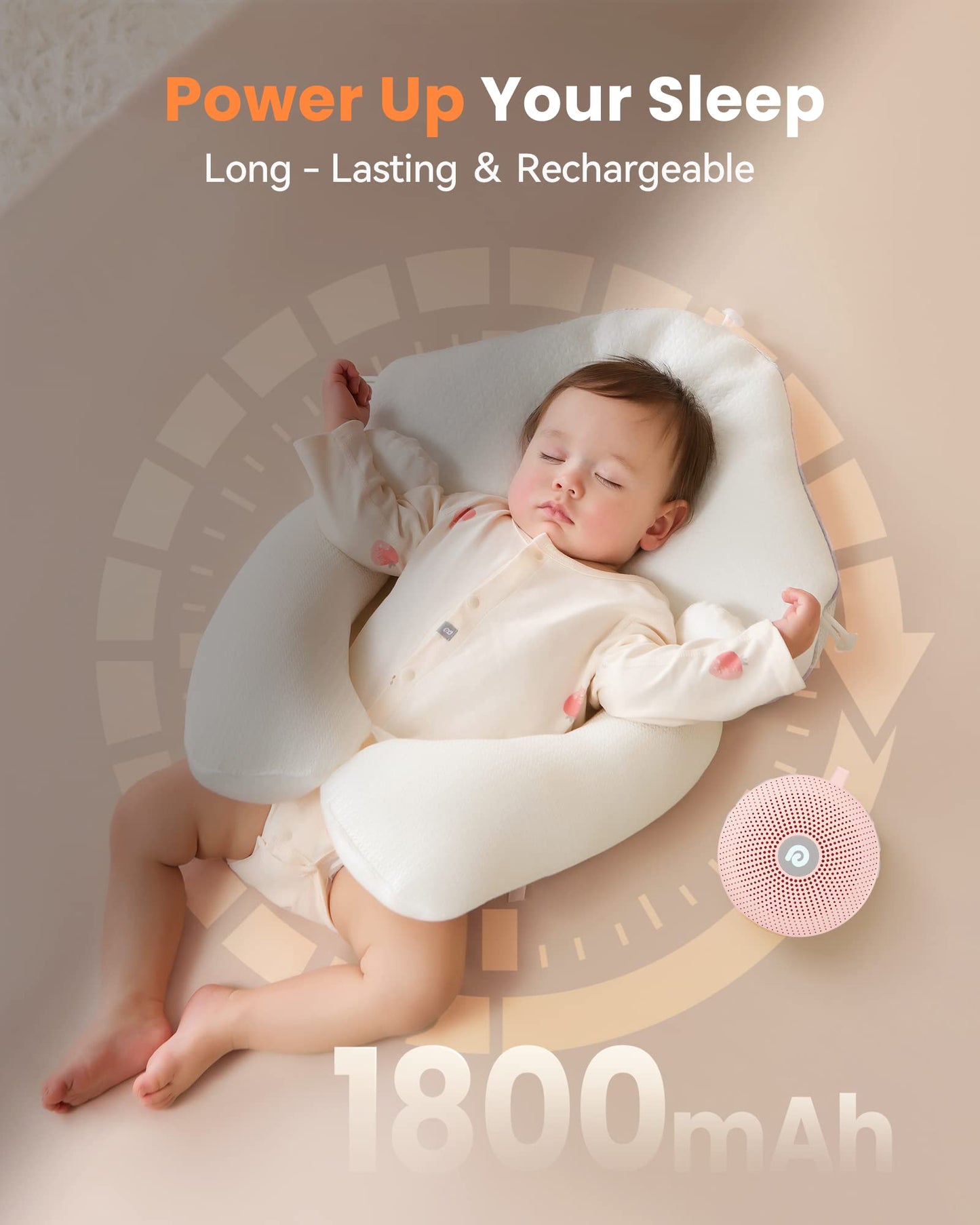 Dreamegg D11 Max Sound Machine – Portable Sleep Therapy with 21 Sounds