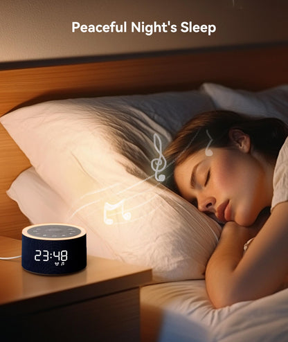 Dreamegg D1+ Sound Machine & Alarm Clock – 29 Sounds, Dimmable Night Light