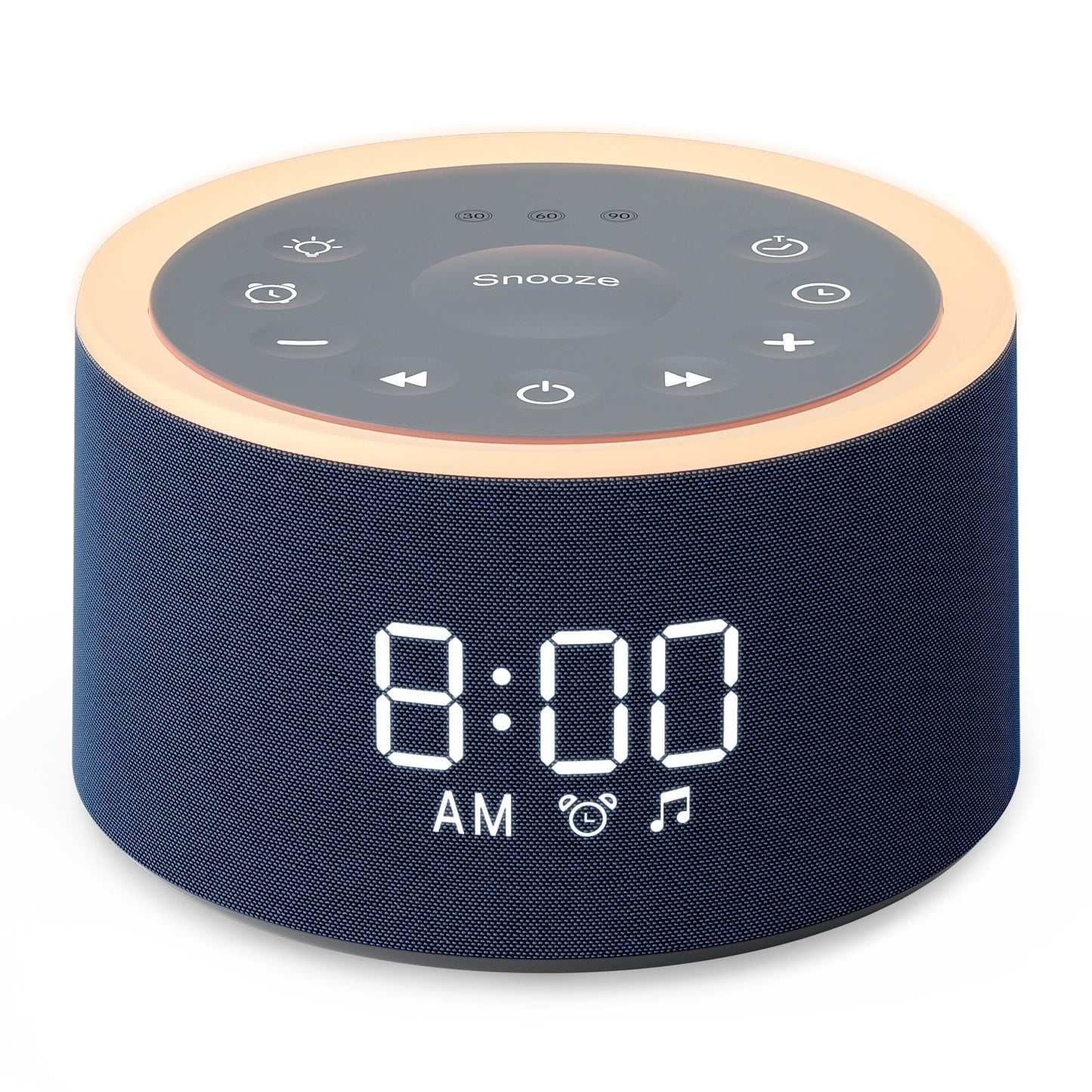 Dreamegg D1+ Sound Machine & Alarm Clock – 29 Sounds, Dimmable Night Light