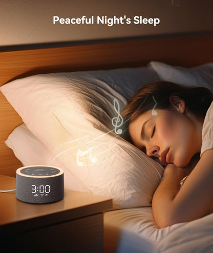 Dreamegg D1+ Sound Machine & Alarm Clock — 29 Soothing Sounds, Dimmable Night Light