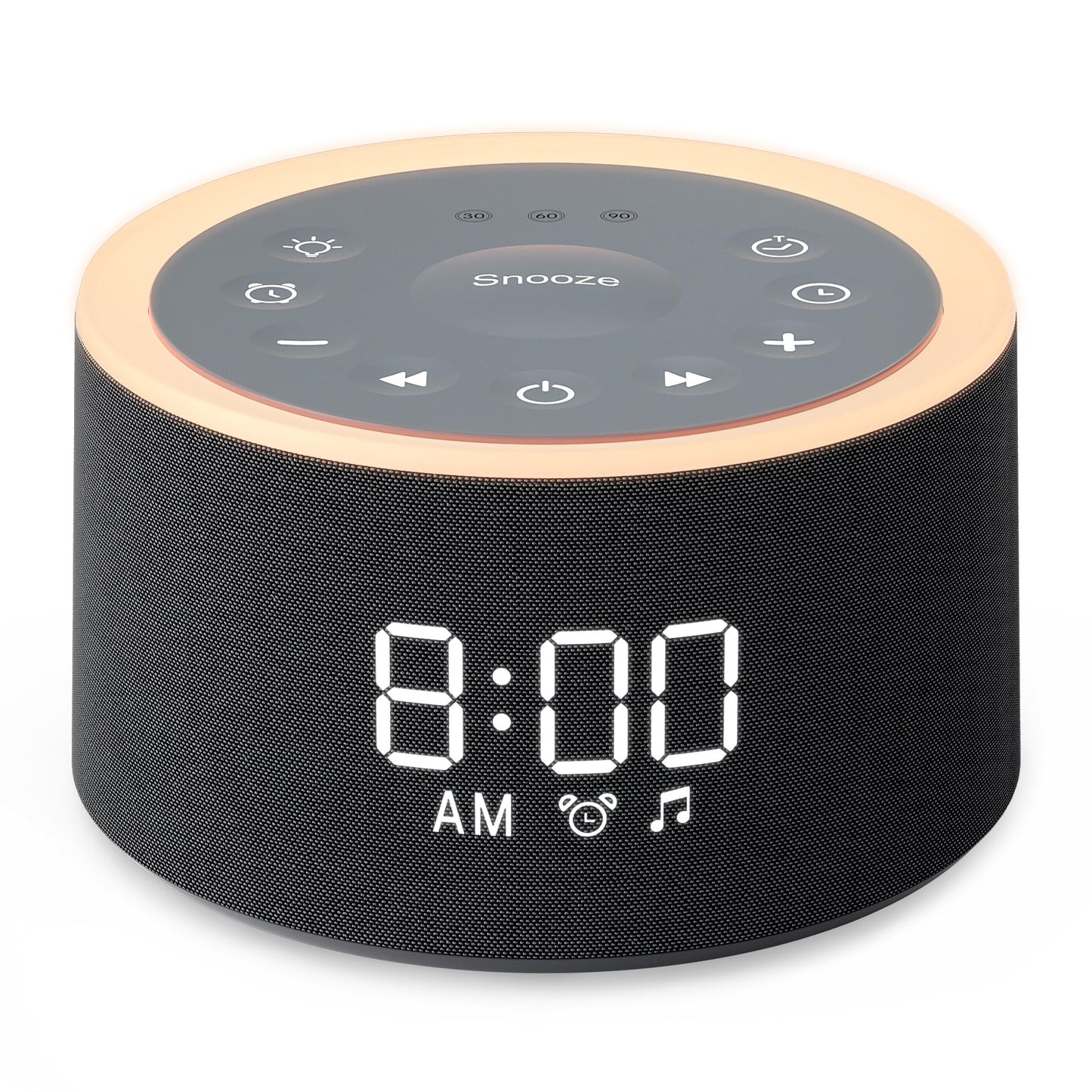 Dreamegg D1+ Sound Machine & Alarm Clock – 29 Soothing Sounds, Dimmable Night Light, Gentle Wake
