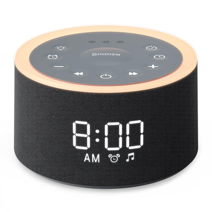Dreamegg D1+ Sound Machine & Alarm Clock – 29 Soothing Sounds, Dimmable Night Light, Gentle Wake
