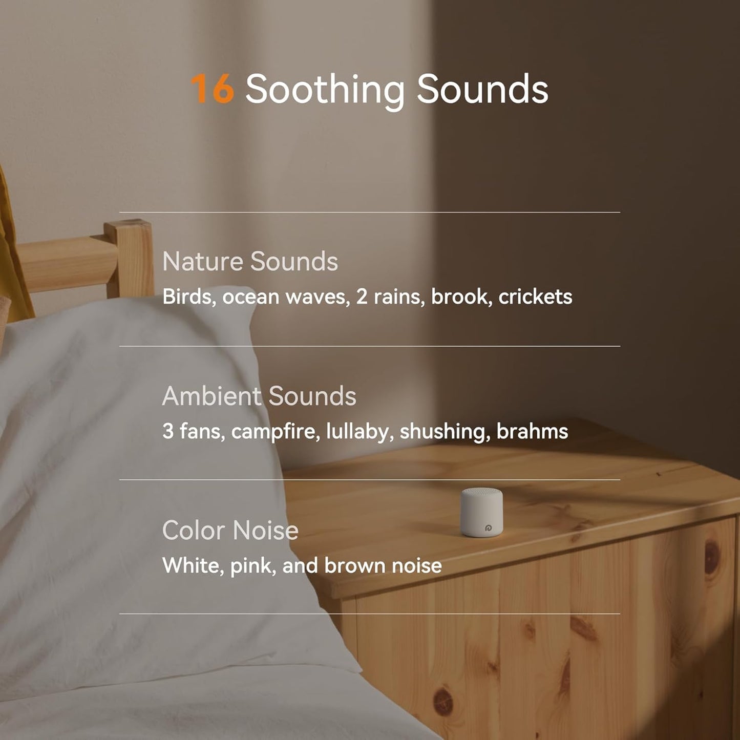 Dreamegg Travel White Noise Machine – Portable Sleep Sound Machine (2 Pack)