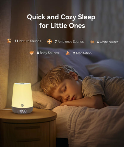 Dreamegg Nite 1 – Baby Sound Machine & Sleep Trainer with App Control, Night Light, 34 Sounds