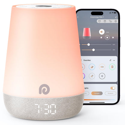 Dreamegg Sound Machine Baby – White Noise, Night Light & Ok-to-Wake