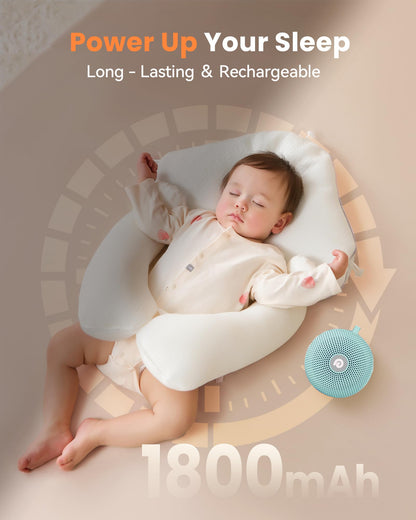 Dreamegg Sound Therapy Machine - Portable White Noise for Baby & Adults | 21 Sounds, 1800mAh Battery, Travel-Friendly