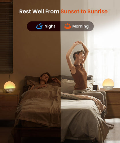 Dreamegg Sunrise 1 – Khaki Sunrise Alarm Clock & Sleep Sound Machine