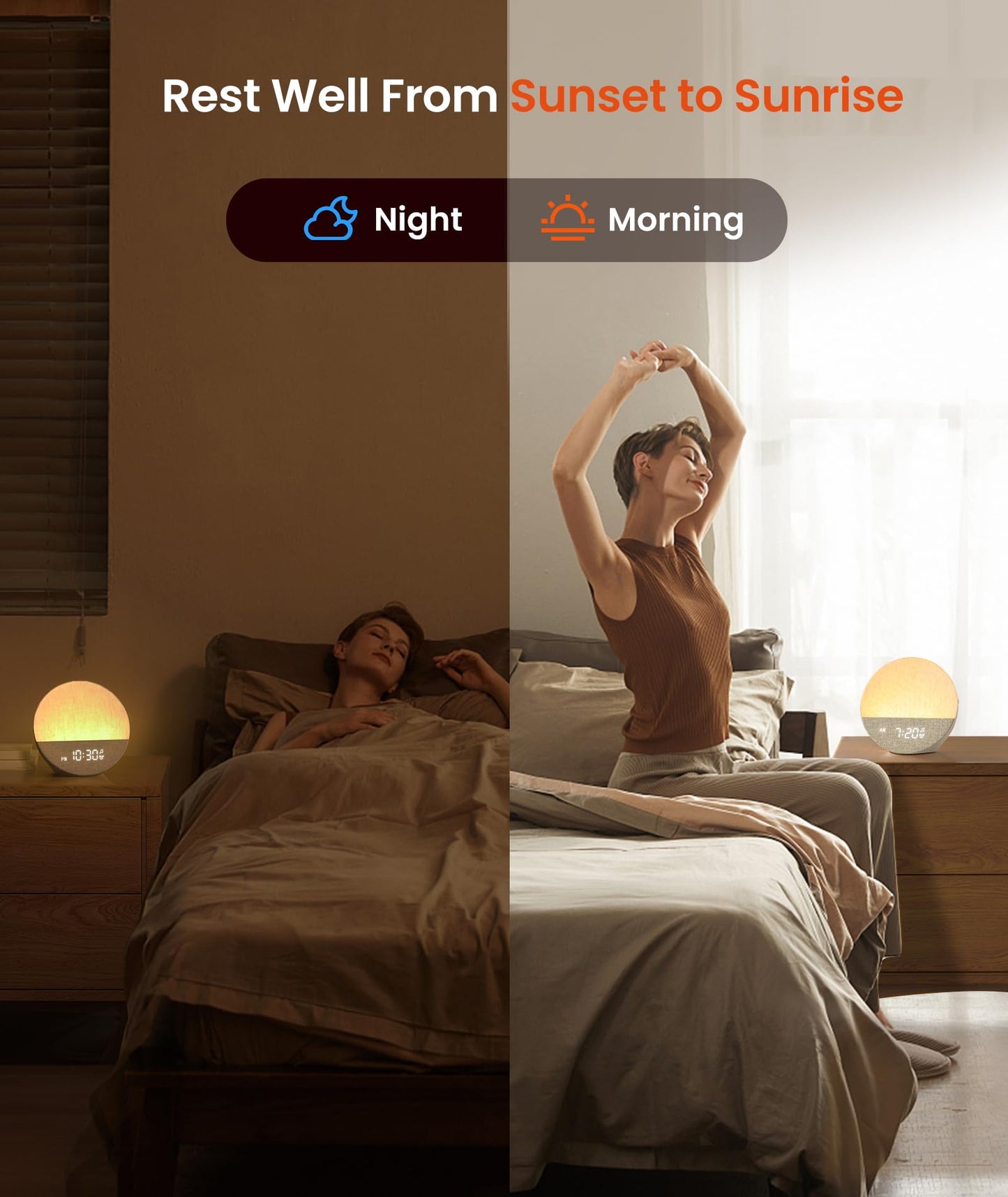 Dreamegg Sunrise 1 — Sunrise Alarm Clock & Sleep Sound Machine
