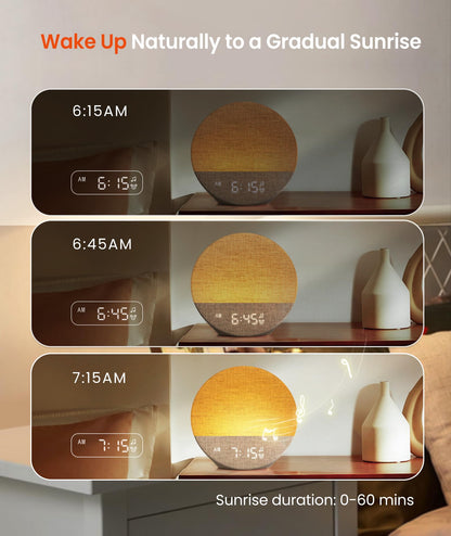 Dreamegg Sunrise 1 – Khaki Sunrise Alarm Clock & Sleep Sound Machine