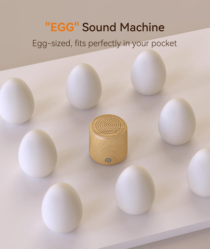 Dreamegg Pocket Sleep Sound Machine – Travel-Size, 16 Sounds, 1000mAh Battery, USB-C