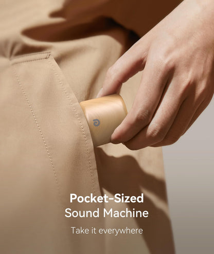 Dreamegg Pocket Sleep Sound Machine – Travel-Size, 16 Sounds, 1000mAh Battery, USB-C