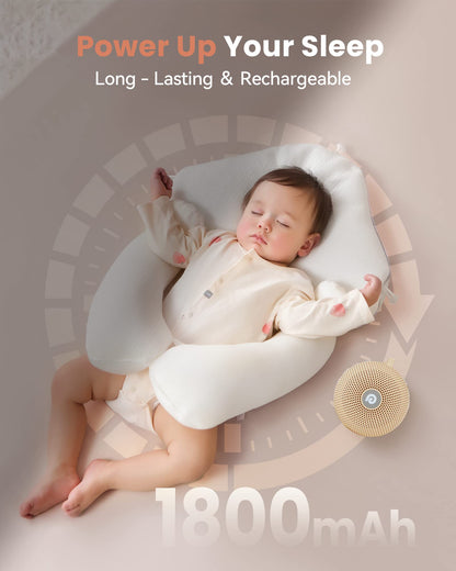 Dreamegg White Noise Machine - Portable Sound Machine for Baby & Adults | 21 Sounds, 1800mAh Battery