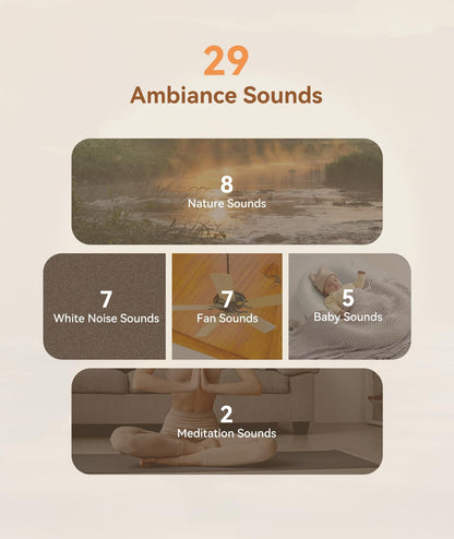 Dreamegg White Noise Machine for Adults – 10W, 29 Sounds, Sleep & Privacy