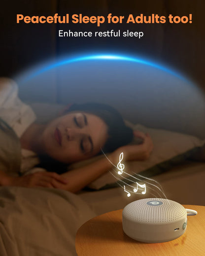 Dreamegg White Noise Machine - Portable Sound Machine for Baby & Adults | 21 Sounds, 1800mAh Battery